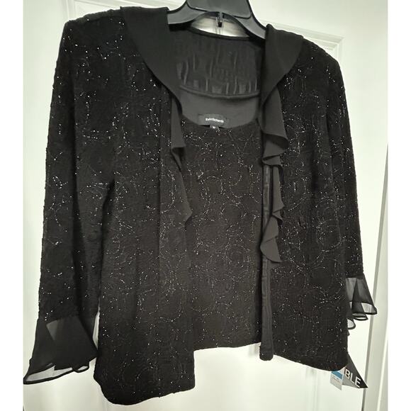NWT- XL Black R & M Richards Mock Twin Set Women Festive Formal Or Casual Top - Picture 7 of 11